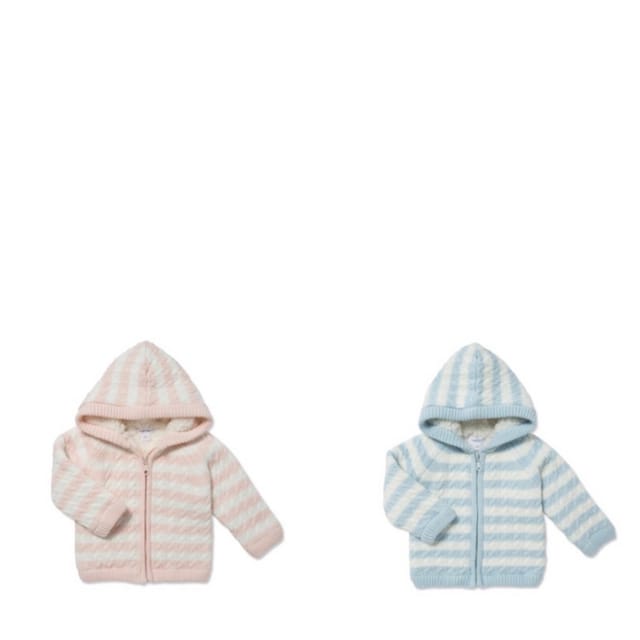 AD Sherpa Hoodie-Blue or Pink