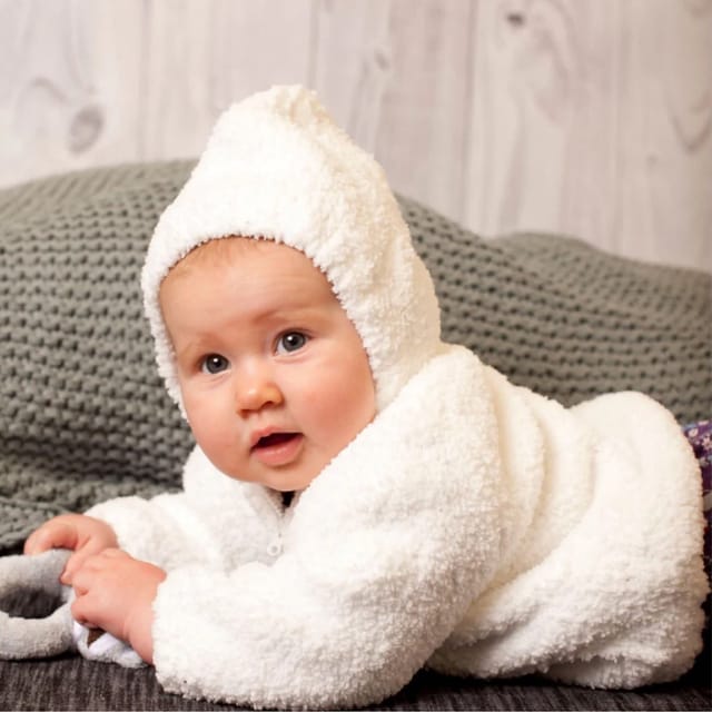 AD Chenille Hoodie-White
