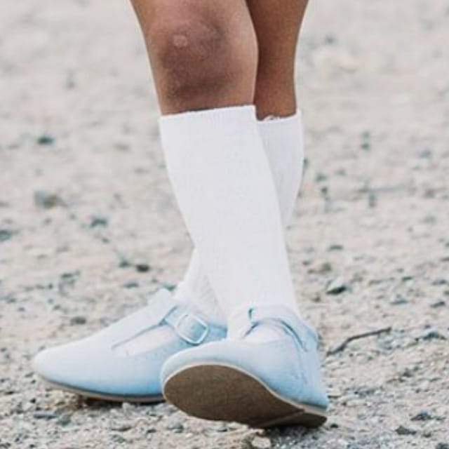JS Classic Cable Knee High Socks-Ivory-1625