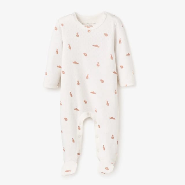 EB Organic Cotton Pointelle Jumpsuit-Fox