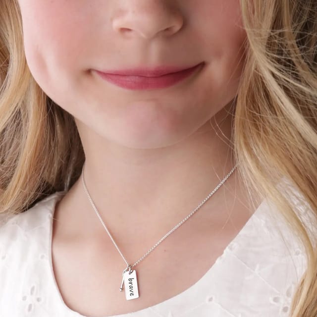 CM Sterling Silver Brave Necklace