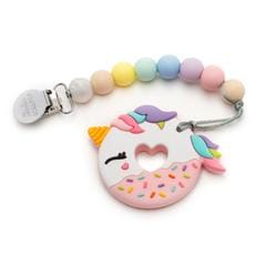 LLL Teether w/Holder-Unicorn Donut