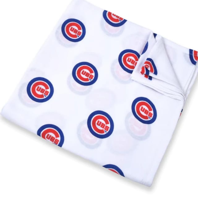 TLA MLB Muslin Swaddle Blanket-Cubs