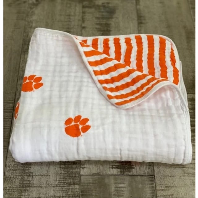 TLA 4-Layer Muslin Blanket-Clemson