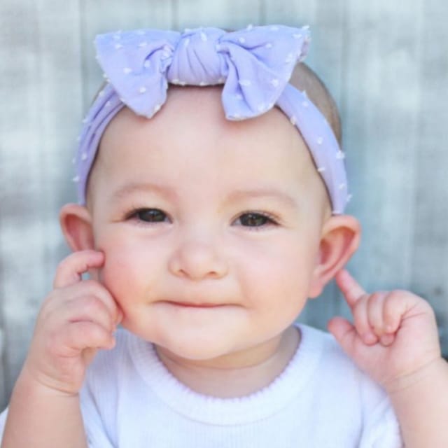 WO Shabby Dot Nylon Headband-Asst.