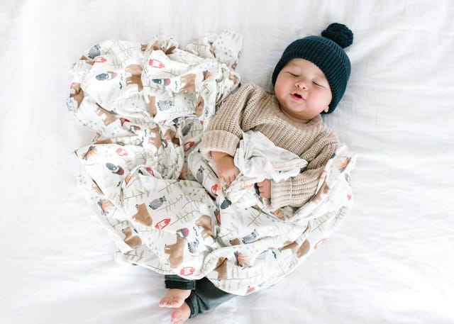 Copper Pearl Swaddle Blanket-Asst