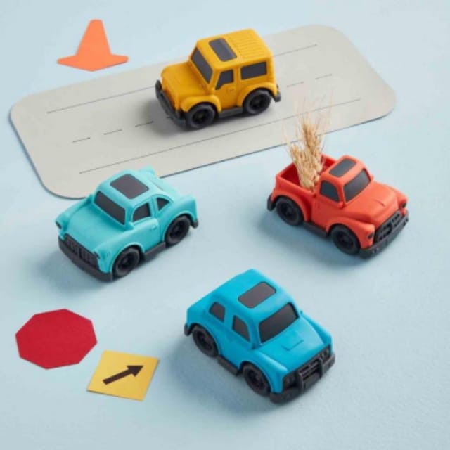 MP 2Pc Wheat Straw Car Set-Asst.