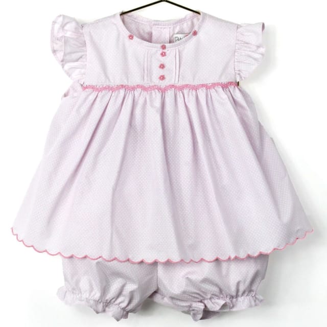 PA Pink Polka Dot Diaper Set