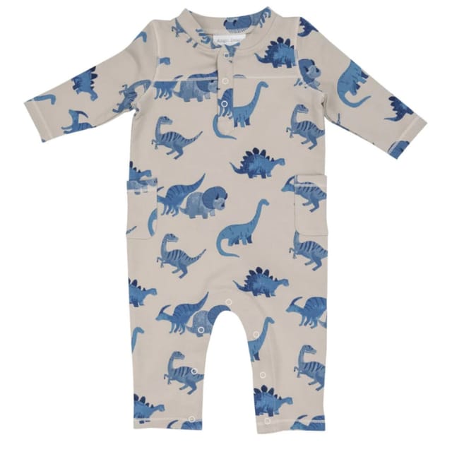 AD French Terry Romper-Dino