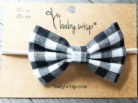 BW Buffalo Plaid Headband