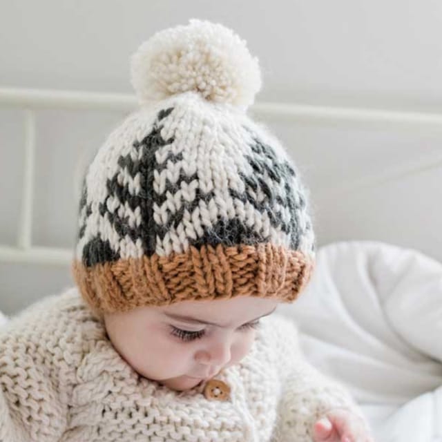 HL Knit Beanie Hat-Natural Forest