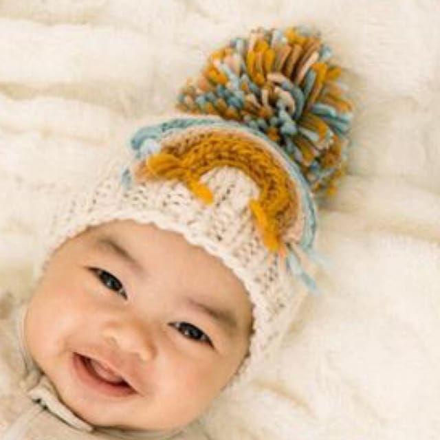 HL Rainbow Knit Beanie-Teal