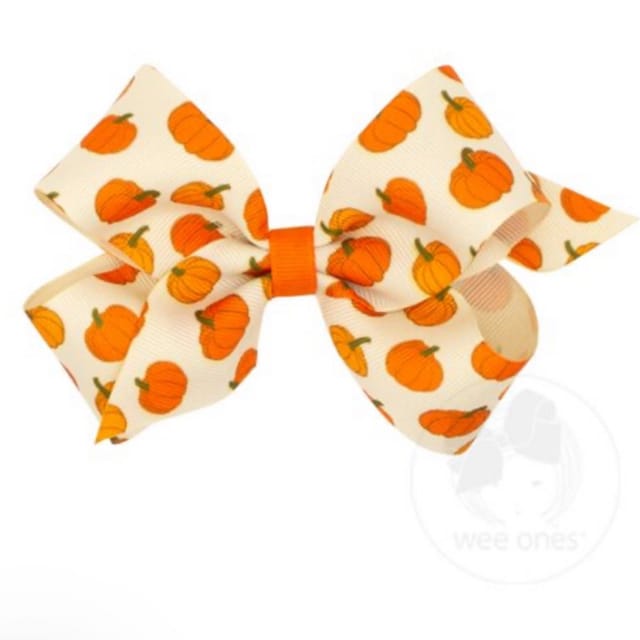 WO Medium Harvest Bow-Pumpkin