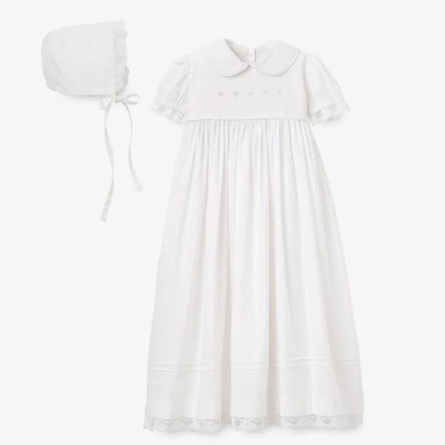 EB Girls Gown & Bonnet Christening Set