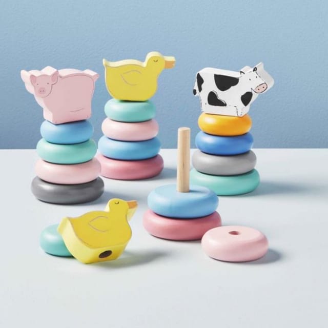 MP Wood Stacking Rings Toy-Asst.