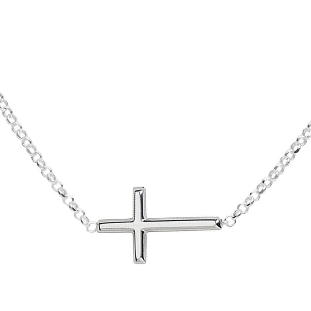 CM Sterling Silver Cross Necklace