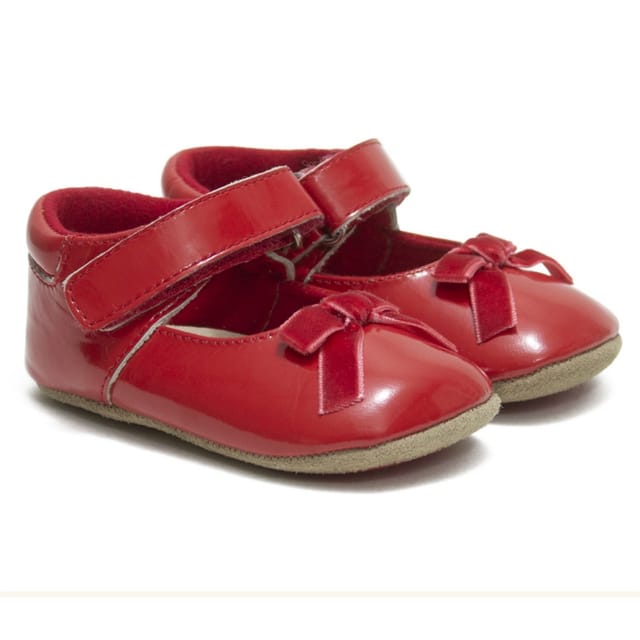 Robeez Velvet Bow Red First Kicks
