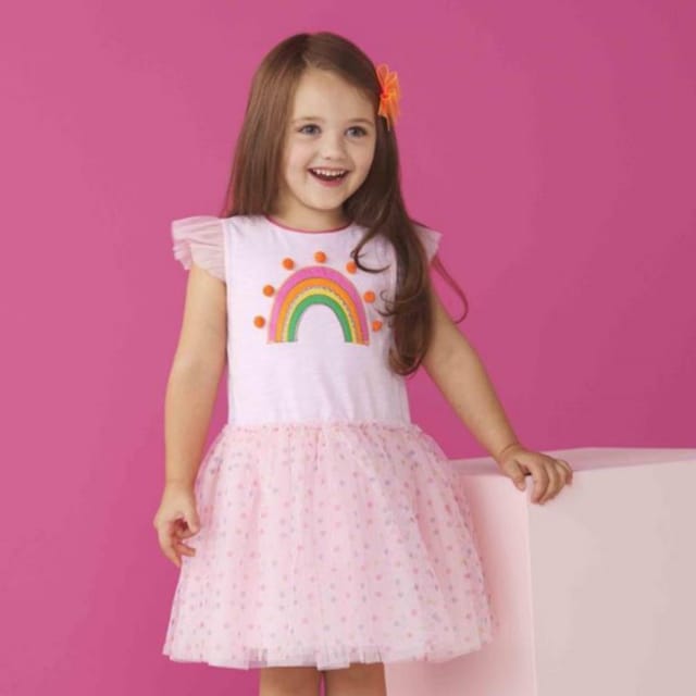 MP Rainbow Mesh Dress