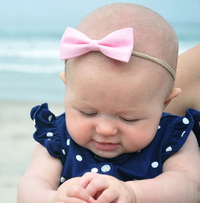 BW 2Pc Tuxedo Bow Headbands