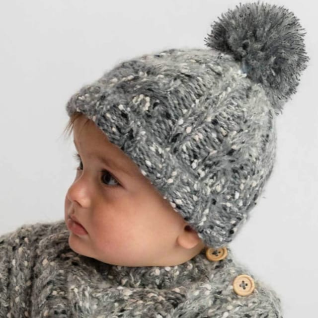 HL Grey Tweed Ombré Hat