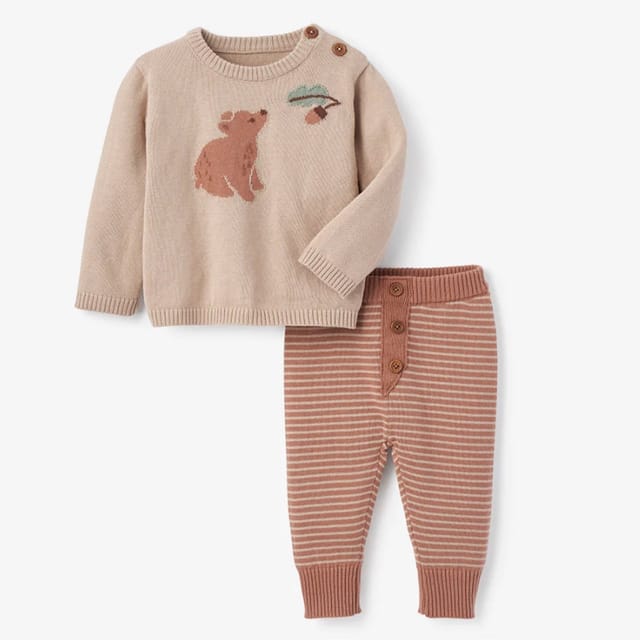 EB Bear Knit Sweater & Pant Set