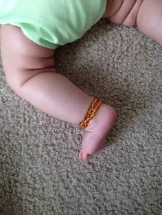 Amber Teething Anklet-Multi