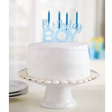 MP Birthday Boy Candle Holder Cake Topper