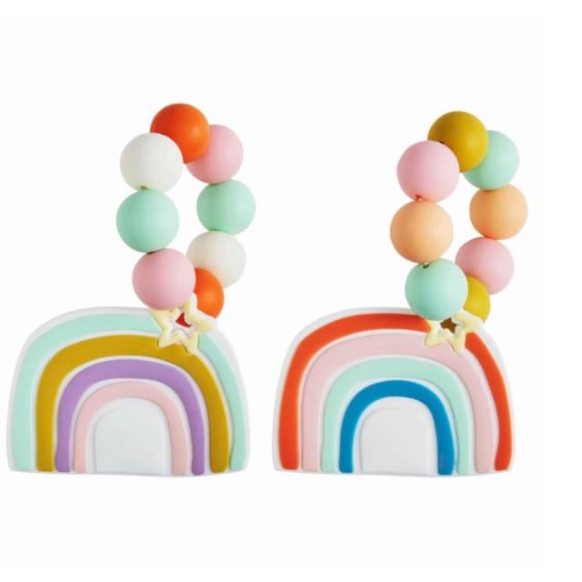 MP Silicone Teethers-Rainbow