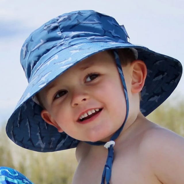 J&J Aqua Dry Bucket Sunhat-Sharks