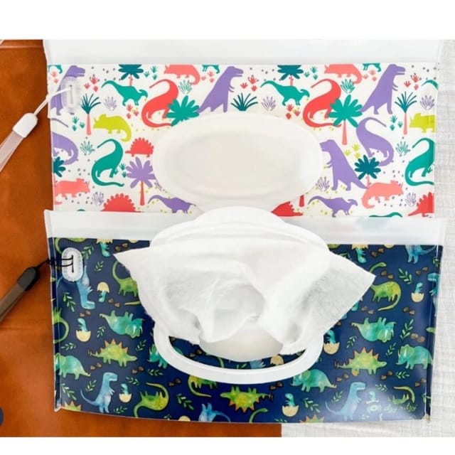 IR Take & Travel Reusable Wipes Case-Dinos