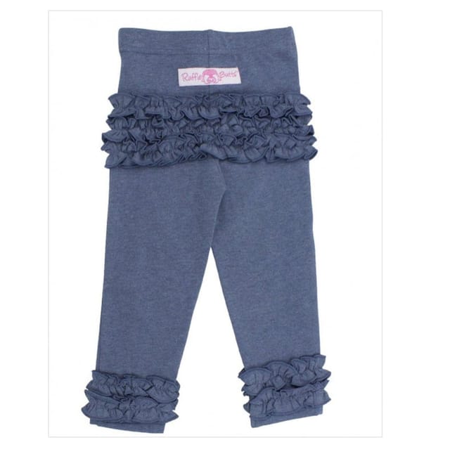 RB Everyday Ruffled Leggings-Faux Denim