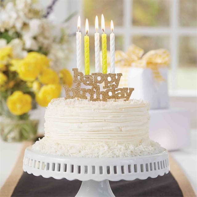 MP Happy Birthday Cake Topper