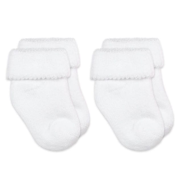 JS 2Pk Terry Turn Cuff Bootie Socks-Asst. Colors(2604)