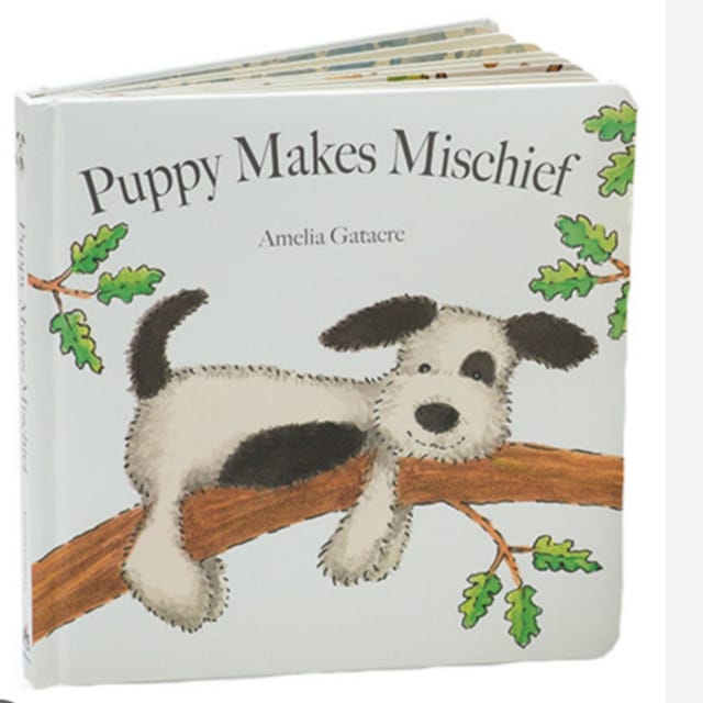 Jellycat Book-Puppy Makes Mischief