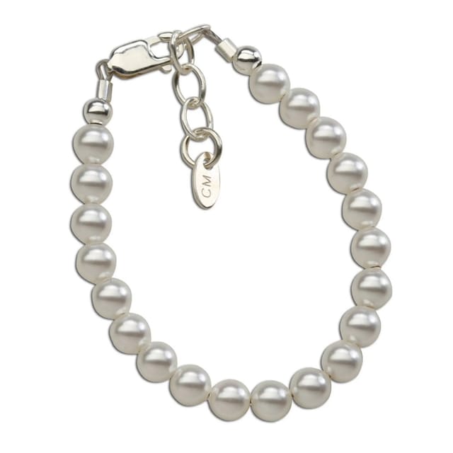 CM Sterling Silver Pearl Bracelet