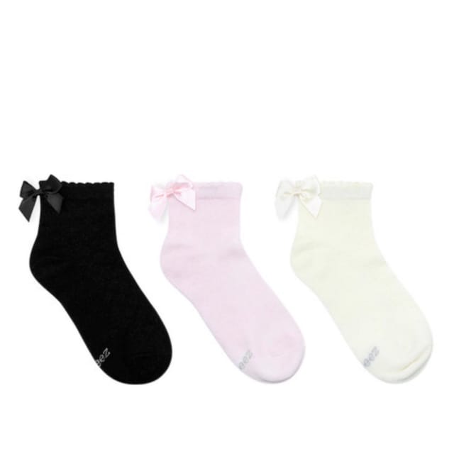 Robeez 3Pk Pointelle Ankle Socks