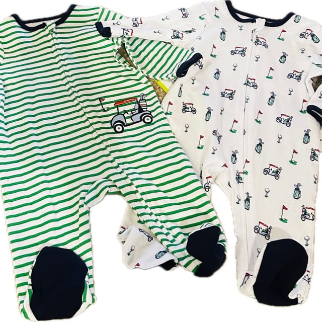 LM 2Pc Zippered Footie-Golf