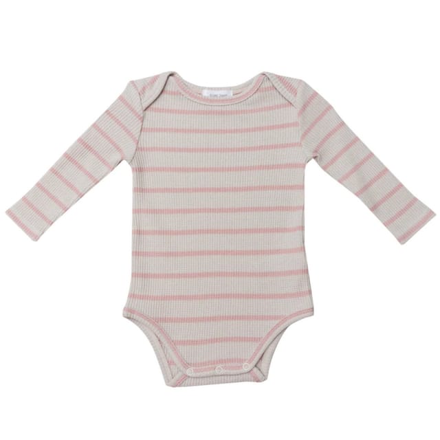 AD Bodysuit-Pink/Cream Stripe