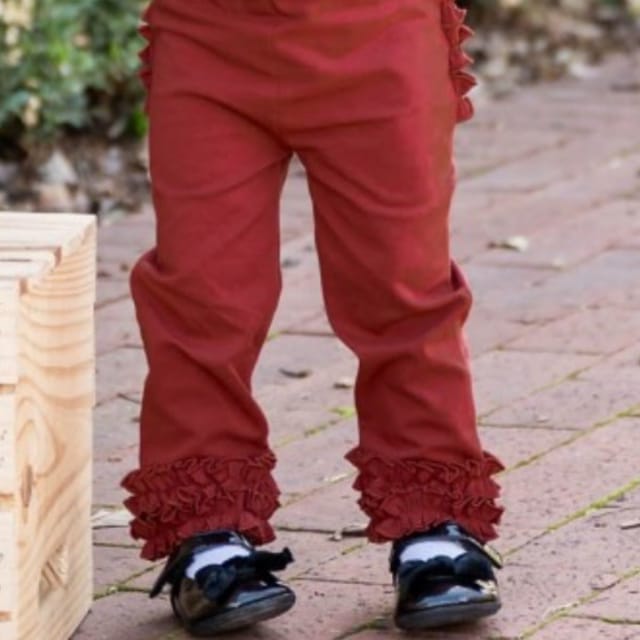 RB Everyday Ruffled Leggings-Rosewood