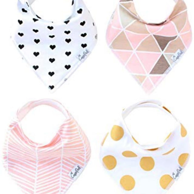 Copper Pearl 4Pk Bandana Bibs