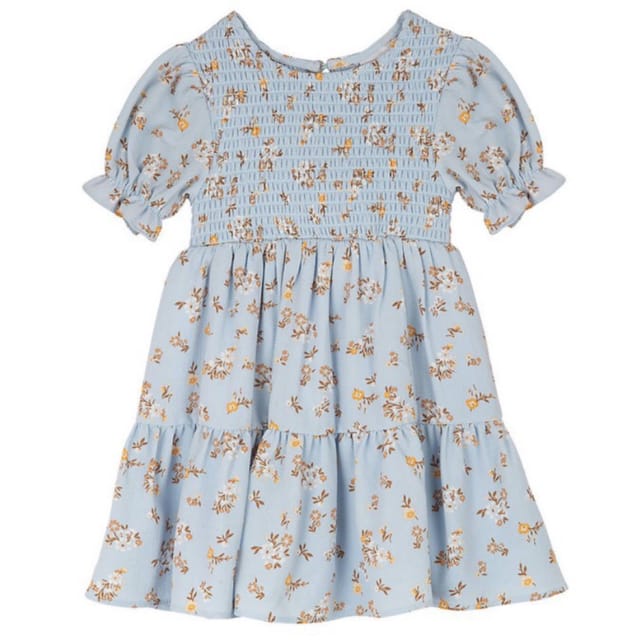 RE Blue Floral Bubble Dress