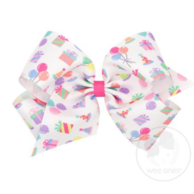 WO King Party Print Bow