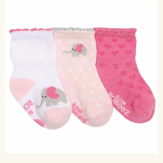 Robeez 3Pk Little Peanut Socks