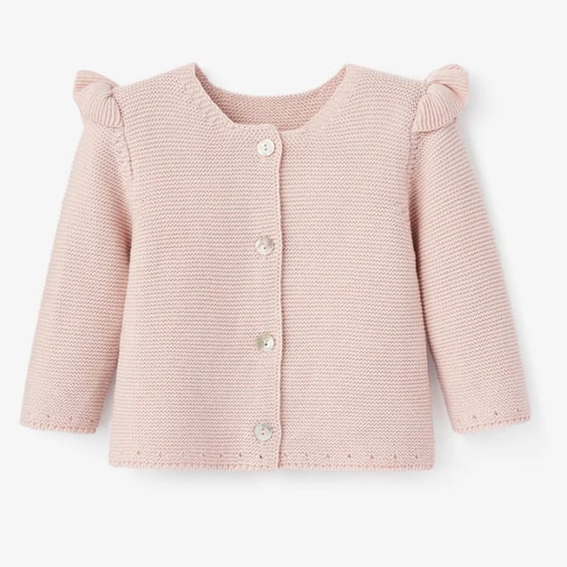 EB Blush Flutter Sleeve Garder Knit Cardigan