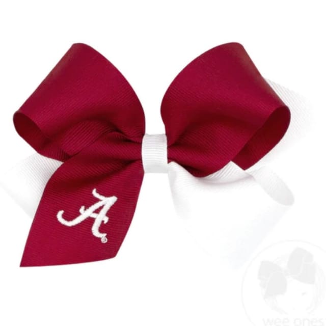 WO Med. TwoTone Emb. Bow-Bama