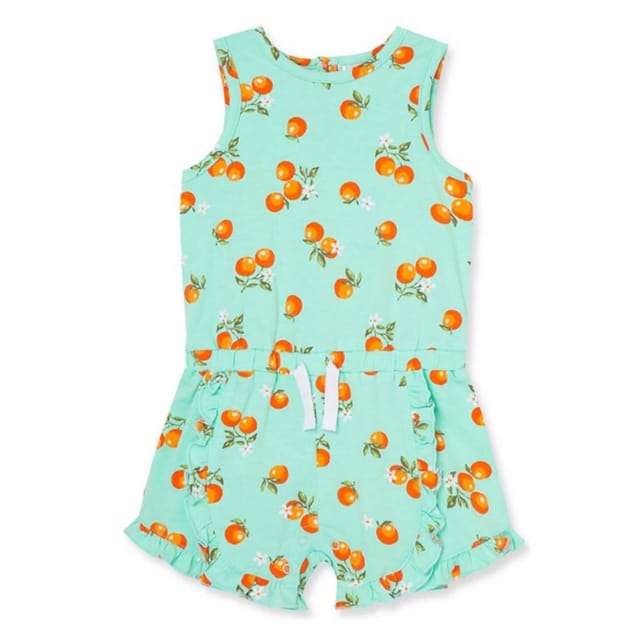 LM Aqua Oranges Romper
