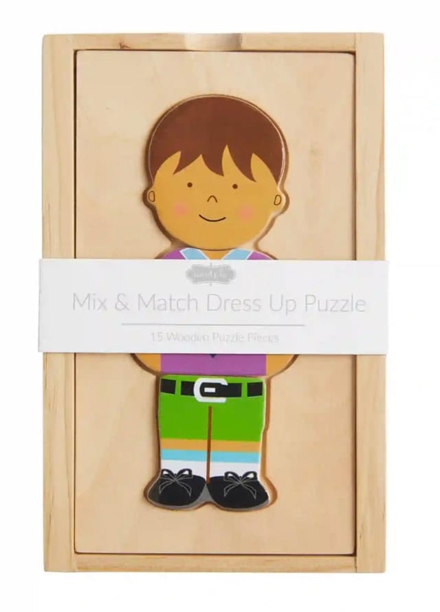 MP Boxed Dress Up Puzzle Wood Toy-Asst.