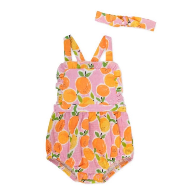 BE 2Pc Orange Citrus Bubble w/Headband Set