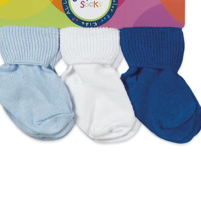 JS 6Pk Classic Turn Cuff Bootie Socks-Boys Asst.-2108
