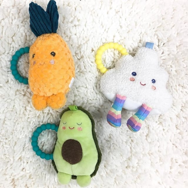 MM Puffy Teether Rattles-Asst
